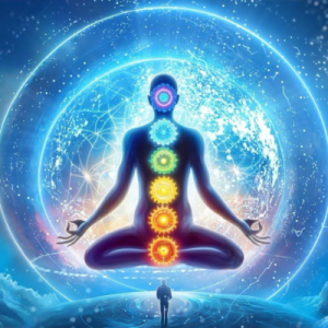 Numerology consultation setup with a keyboard, notes, and numerology calculations